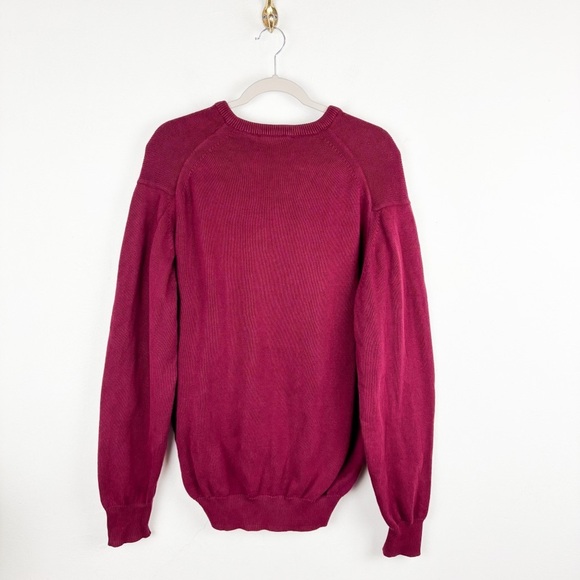 Vintage Lord Jeff Men’s Red 100% Fine Cotton Sz L - Picture 2 of 5